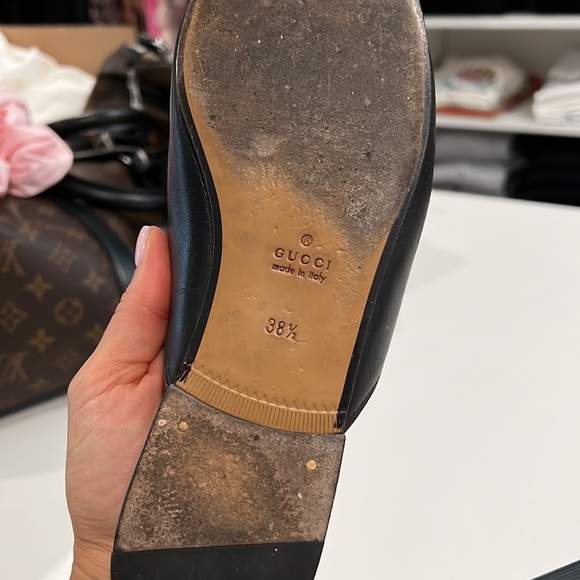 COPY - WOMEN'S PRINCETOWN LEATHER SLIPPER Gucci Size 38 1/2 - Picture 6 of 10